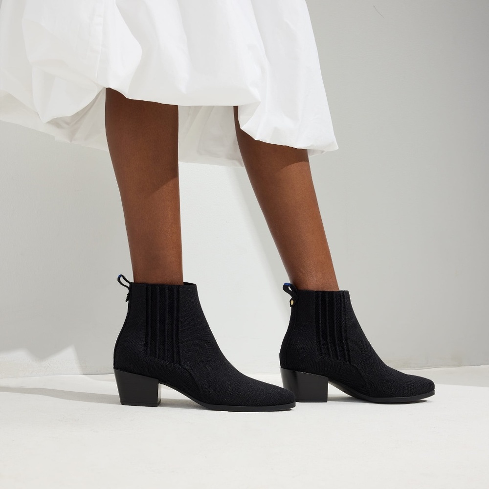 Rothy's The Western Bootie - Black Size 8.5 - Picture 2 of 3